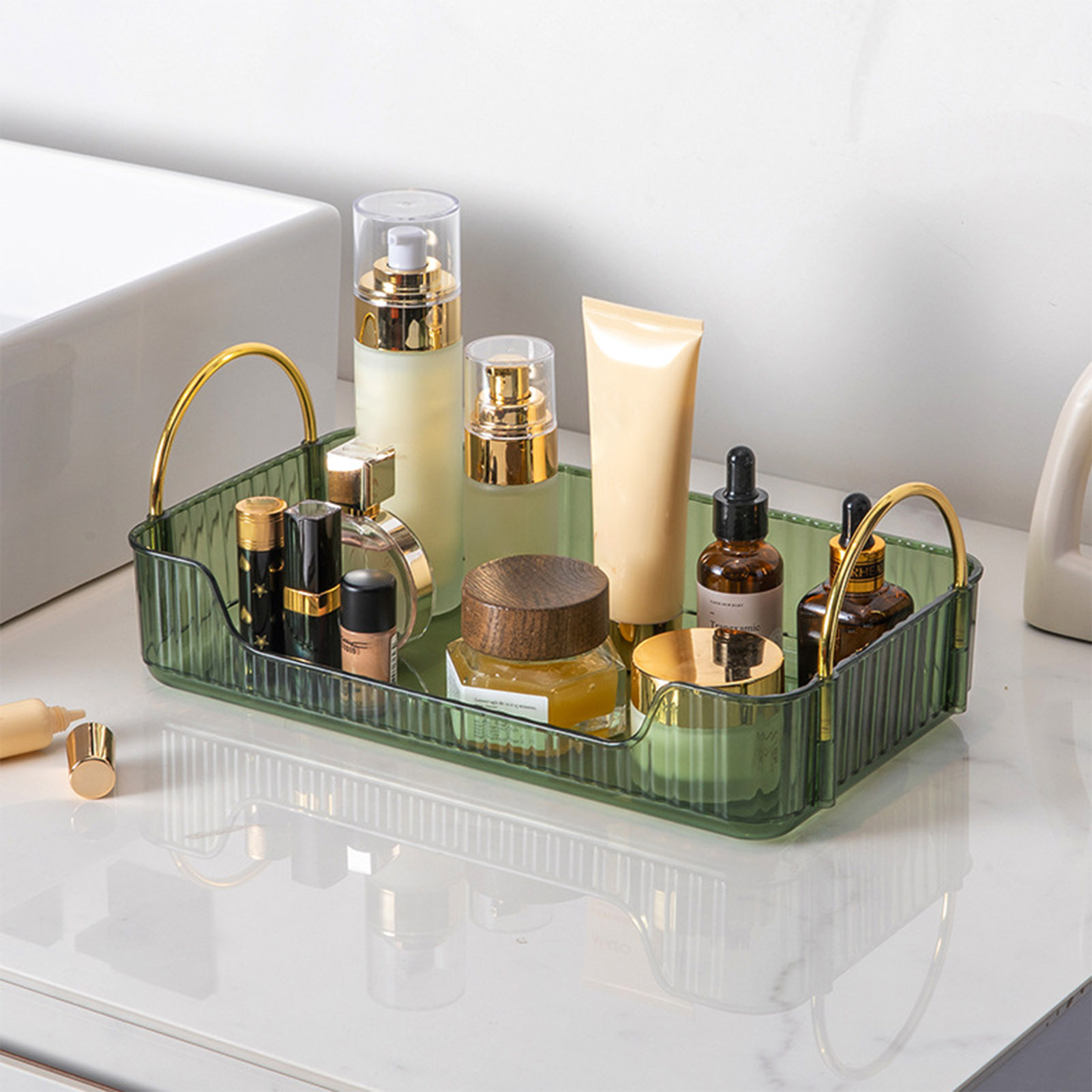 Home Bathroom Essentials - Rak Organizer Kamar Mandi Akrilik Mewah