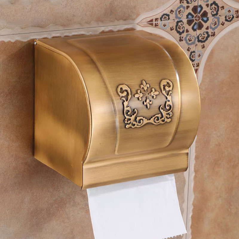 Home Bathroom Paper Towel Holder - Tempat Kotak Tisu Kamar Mandi Terpasang
