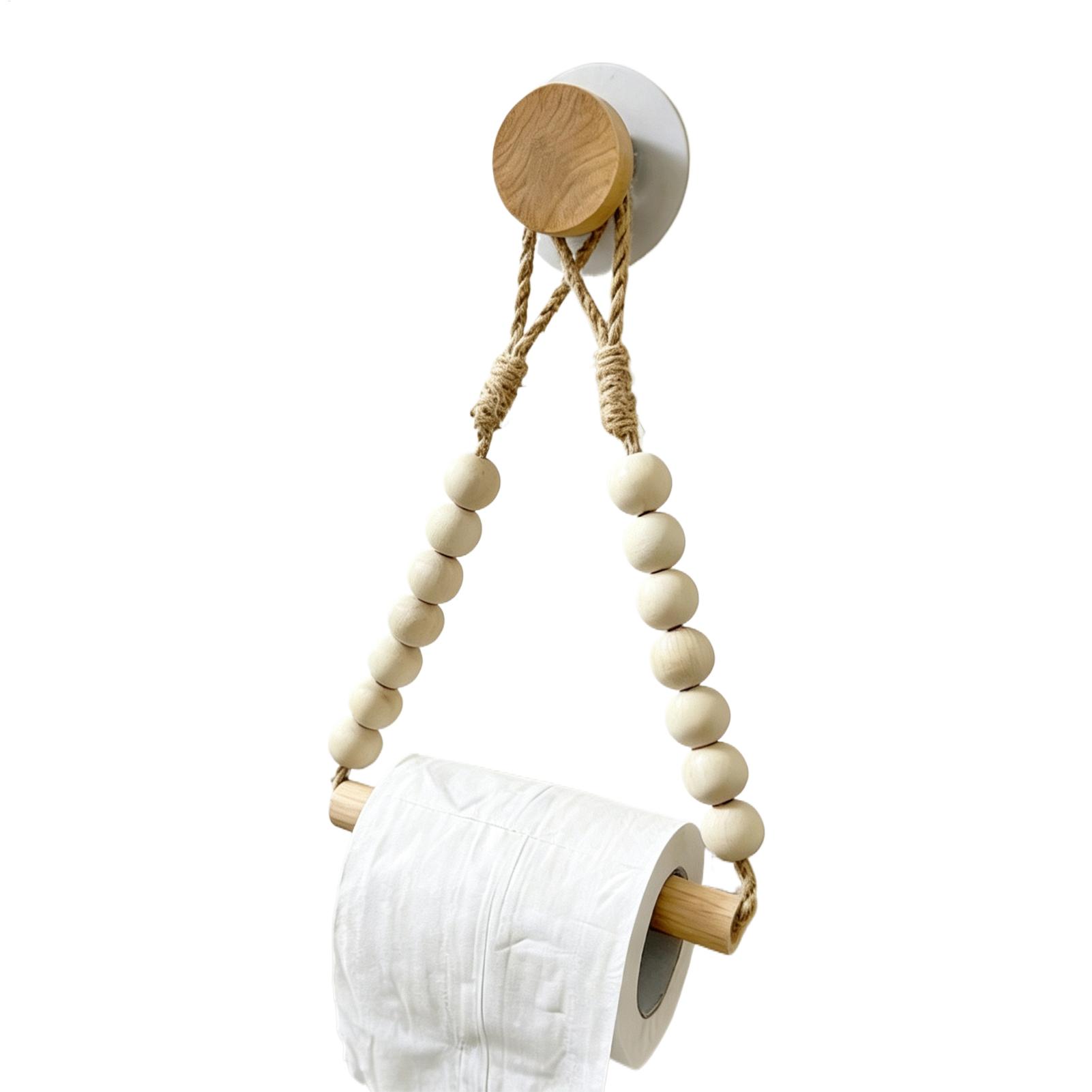 Home Bathroom Paper Towel Holder - Tempat Tisu Toilet Berbahan Kayu dengan