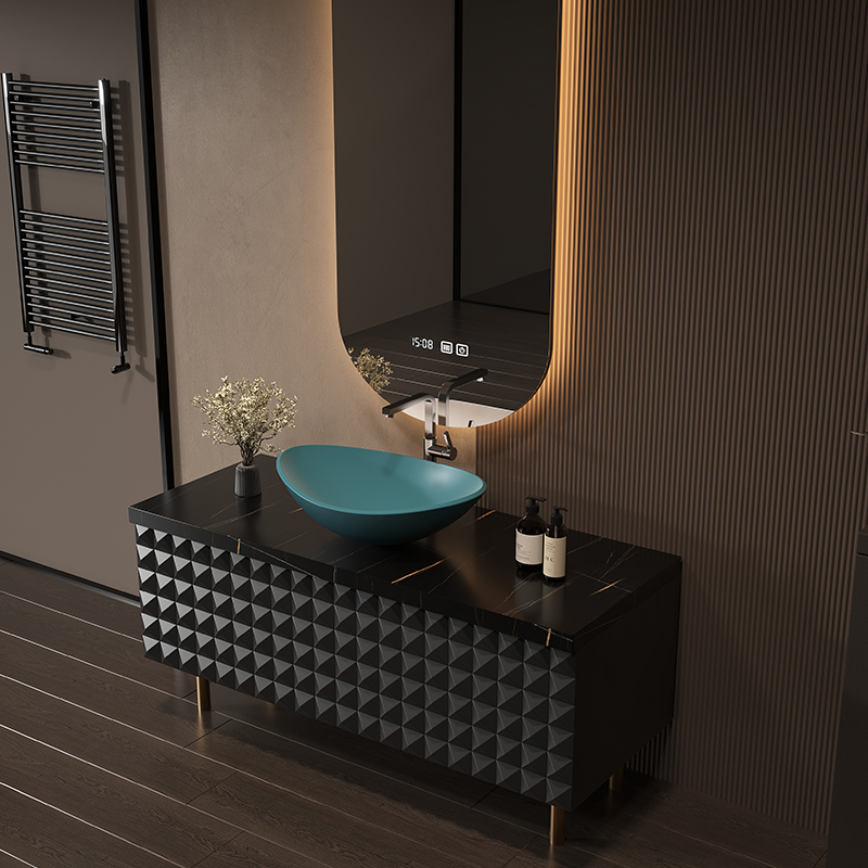 Home Bathroom Partition Wall - Lemari Kamar Mandi Sempit, Penyimpanan, Dekorasi,