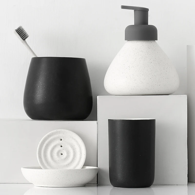 Zara Home Bathroom Set - Perlengkapan Kamar Mandi Keramik Nordic Set