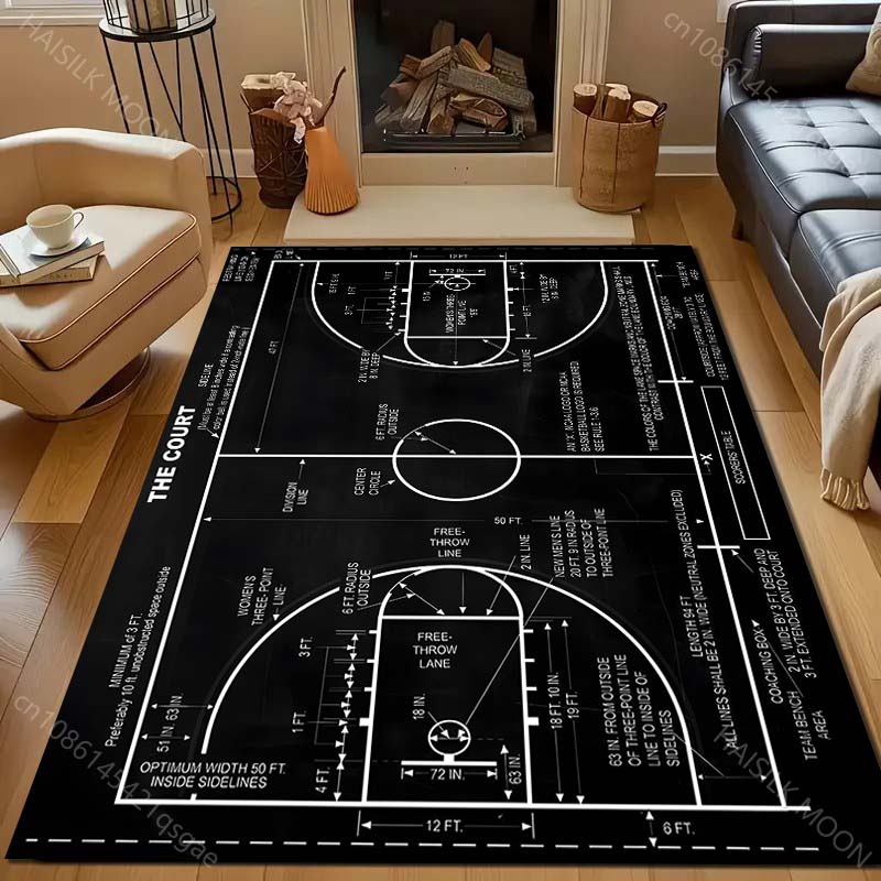 Home Bathroom Layout - Karpet Tata Letak Lapangan Basket Berbagai