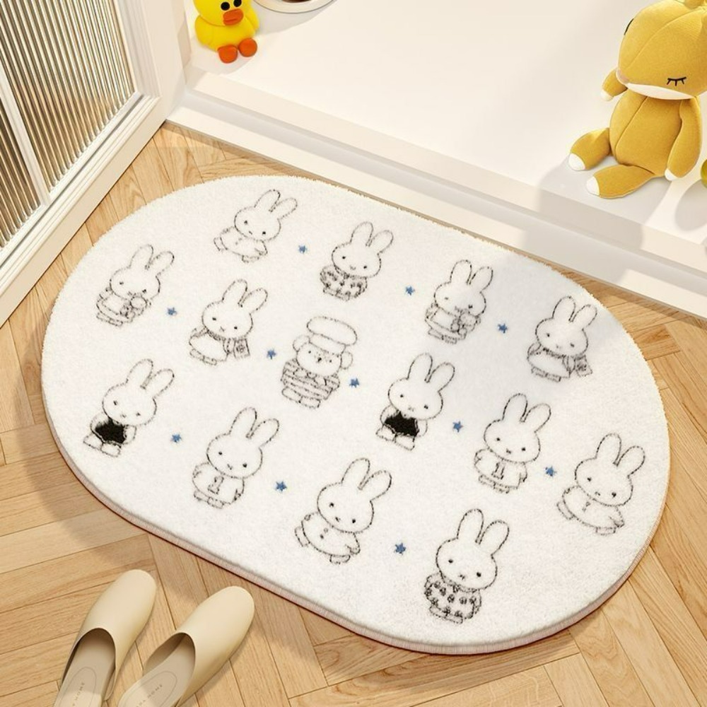 Japan Bathroom.Home - Miffy Kartun Keset Lantai Lembut Imitasi