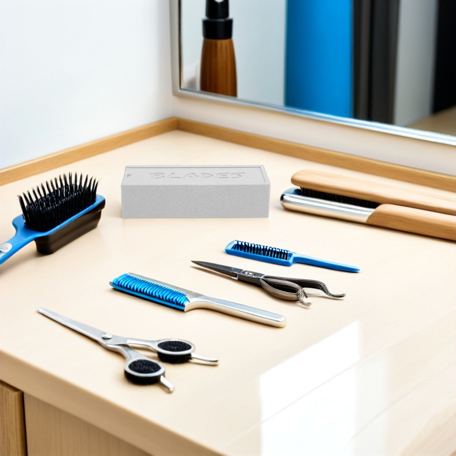 Home One Bathroom Accessories - Kotak Penyimpanan Pisau Cukur Berkompartemen Ganda