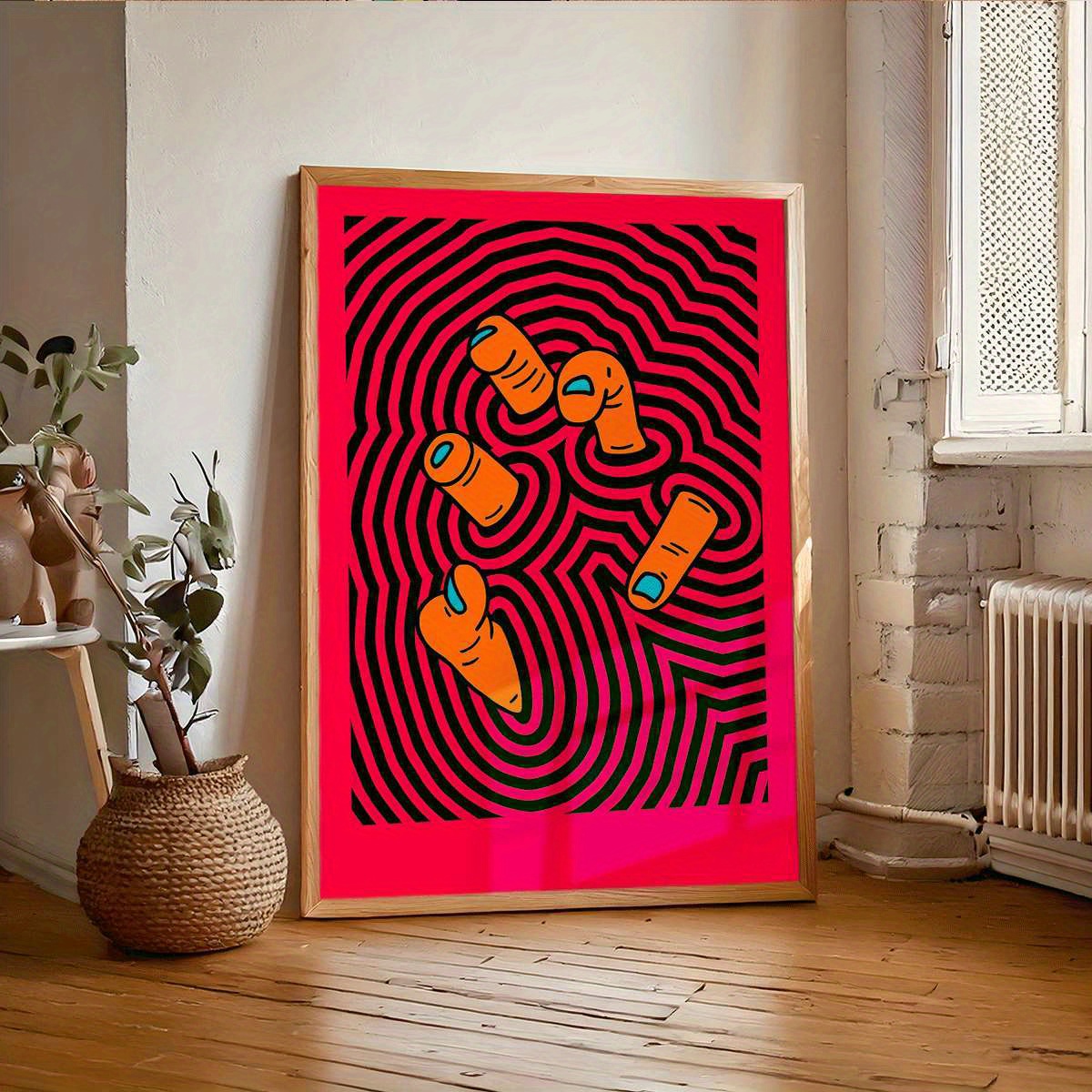 Home Bathroom Design - Poster Seni Jari Abstrak Modern Tanpa