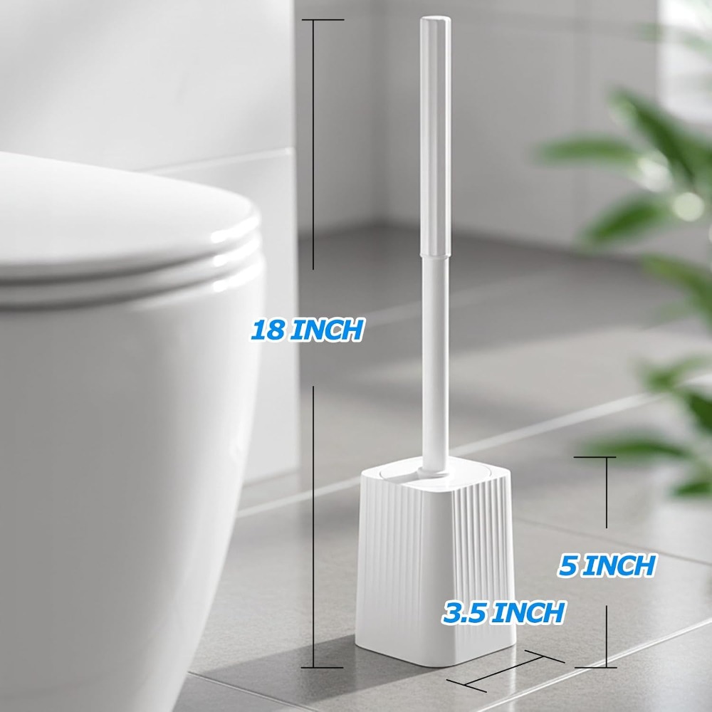 Home Essentials Bathroom Accessories - Set Sikat dan Tempat Sikat Toilet