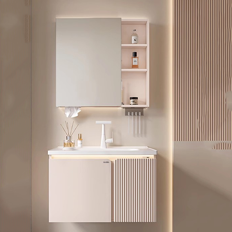 Home Bathroom Partition Wall - Organizer Lemari Pajangan Aksesori Penyimpanan Cermin