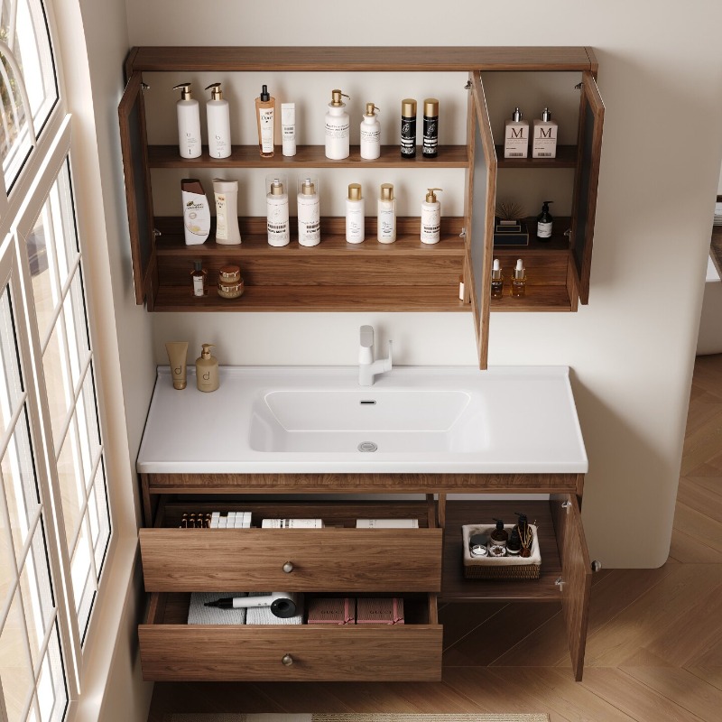 Home Bathroom Partition Wall - Perawatan Kulit Lemari Kamar Mandi Modern