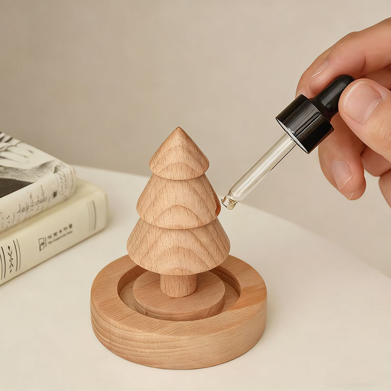 Home Essentials Bathroom Accessories - Diffuser Minyak Esensial Kayu Mini Desain