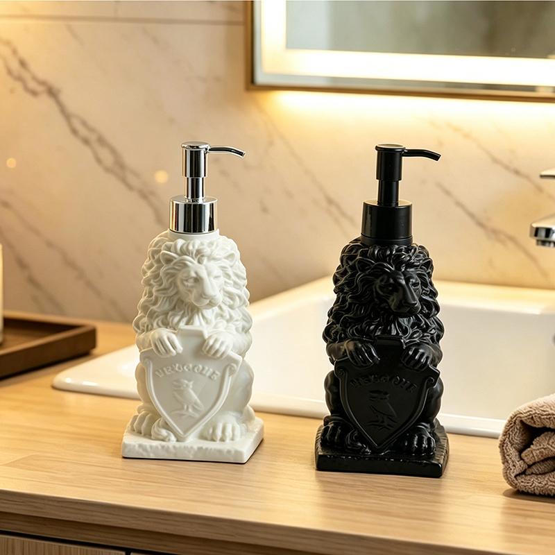 Home One Bathroom Accessories - Dispenser Sabun Resin Bentuk Perisai Singa