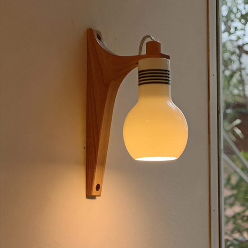 Japan Bathroom.Home - Lampu Dinding Akrilik Kayu Gaya Jepang