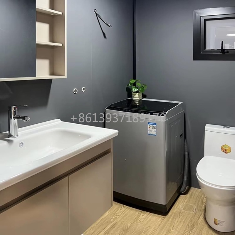 Home Bathroom Layout - Rumah Kontainer Prefabrikasi Mobile yang Dapat