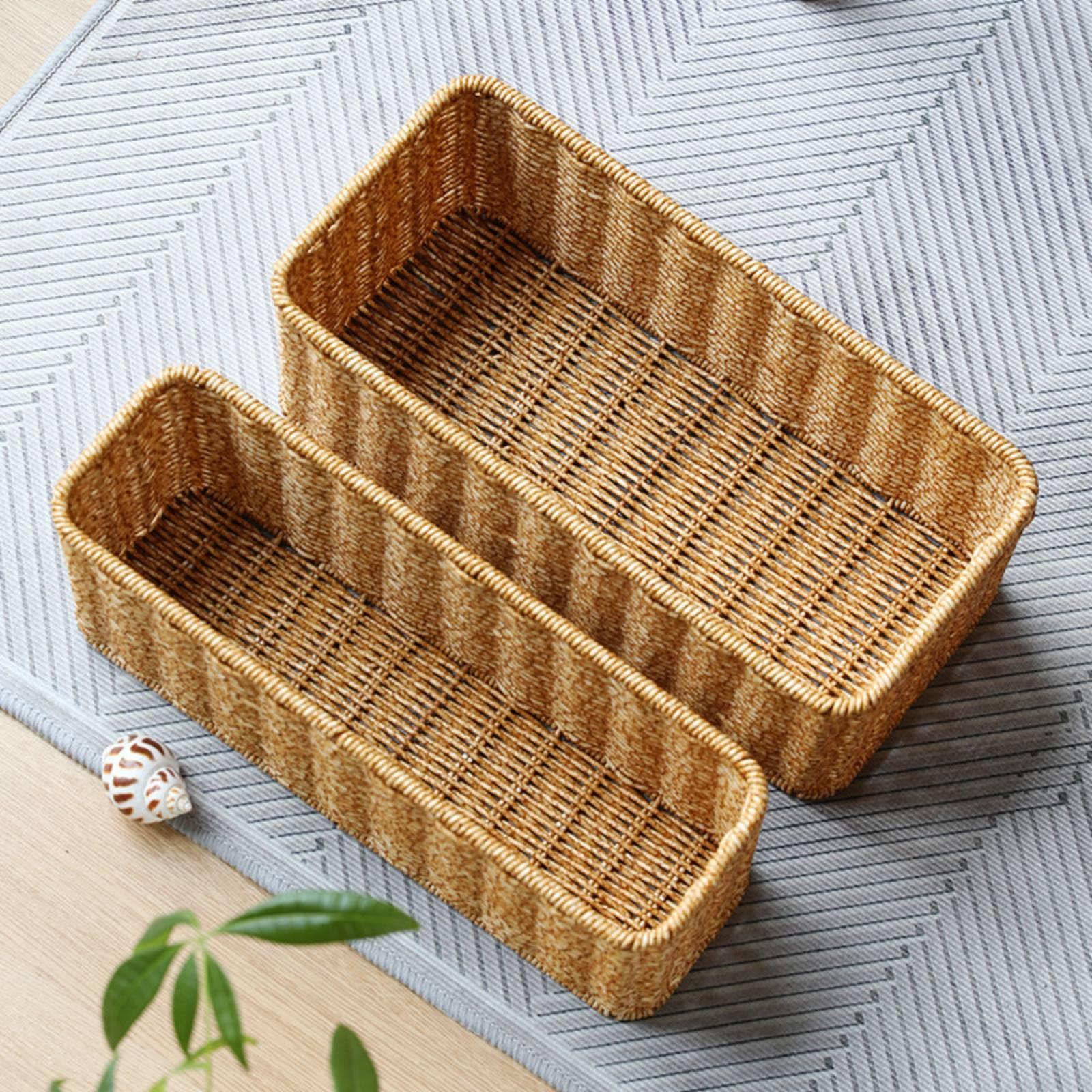 Home Essentials Bathroom Accessories - Keranjang Penyimpanan Kamar Mandi dari Rotan