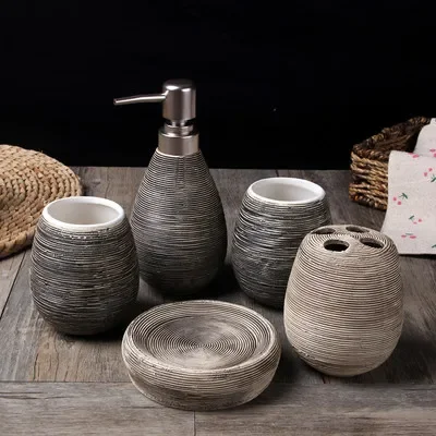 Perlengkapan Kamar Mandi Keram - Zara Home Bathroom Set ulasan dan harga