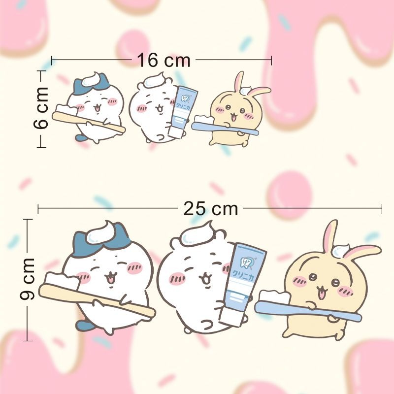 Stiker Cermin Chiikawa Motif L - Japan Bathroom.Home ulasan dan harga