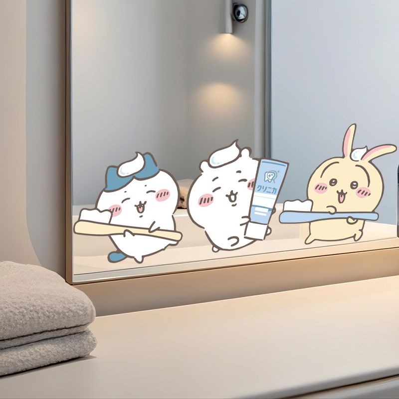 Stiker Cermin Chiikawa Motif L - Japan Bathroom.Home ulasan dan harga