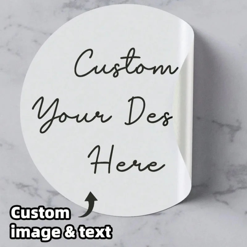 Stiker bundar kustom, label pe - Home Bathroom Design ulasan dan harga