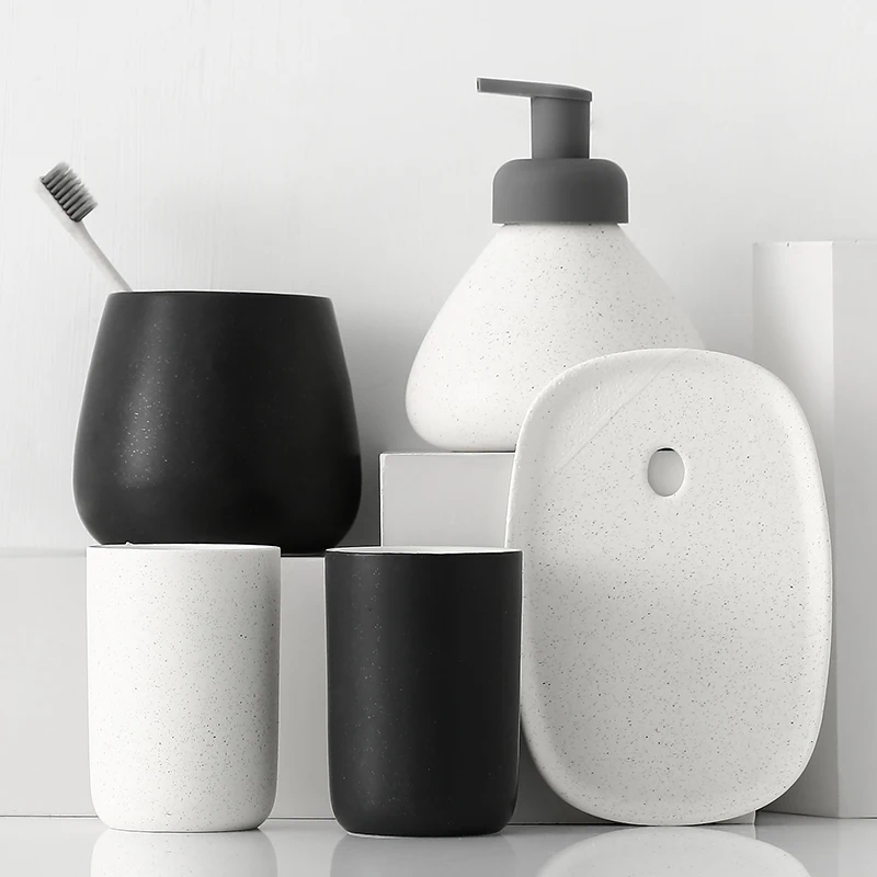 Perlengkapan Kamar Mandi Keram - Zara Home Bathroom Set ulasan dan harga