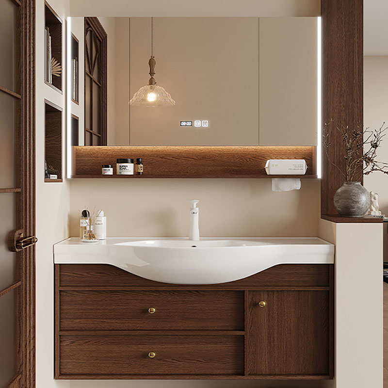 Lemari Penyimpanan Cermin Orga - Home Bathroom Partition Wall ulasan dan harga