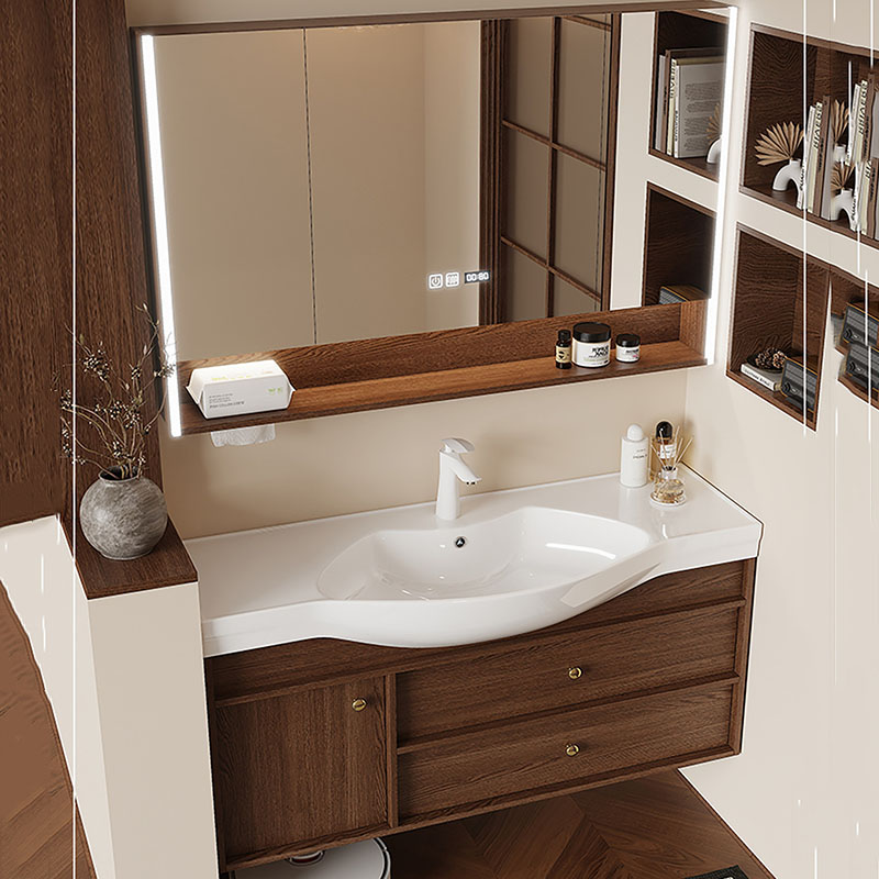 Lemari Penyimpanan Cermin Orga - Home Bathroom Partition Wall ulasan dan harga