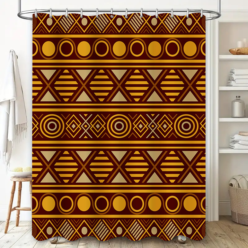 Tirai Mandi Geometris Set Akse - Home One Bathroom Accessories ulasan dan harga