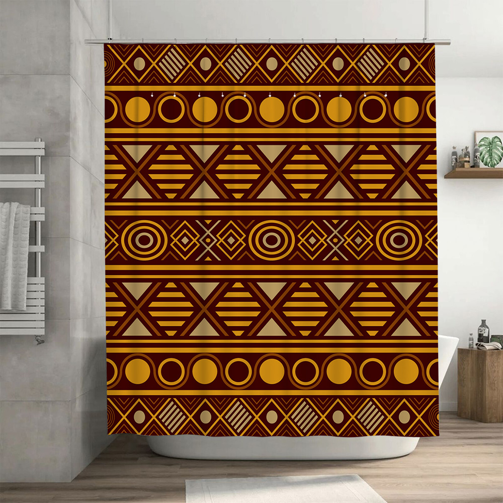 Tirai Mandi Geometris Set Akse - Home One Bathroom Accessories ulasan dan harga
