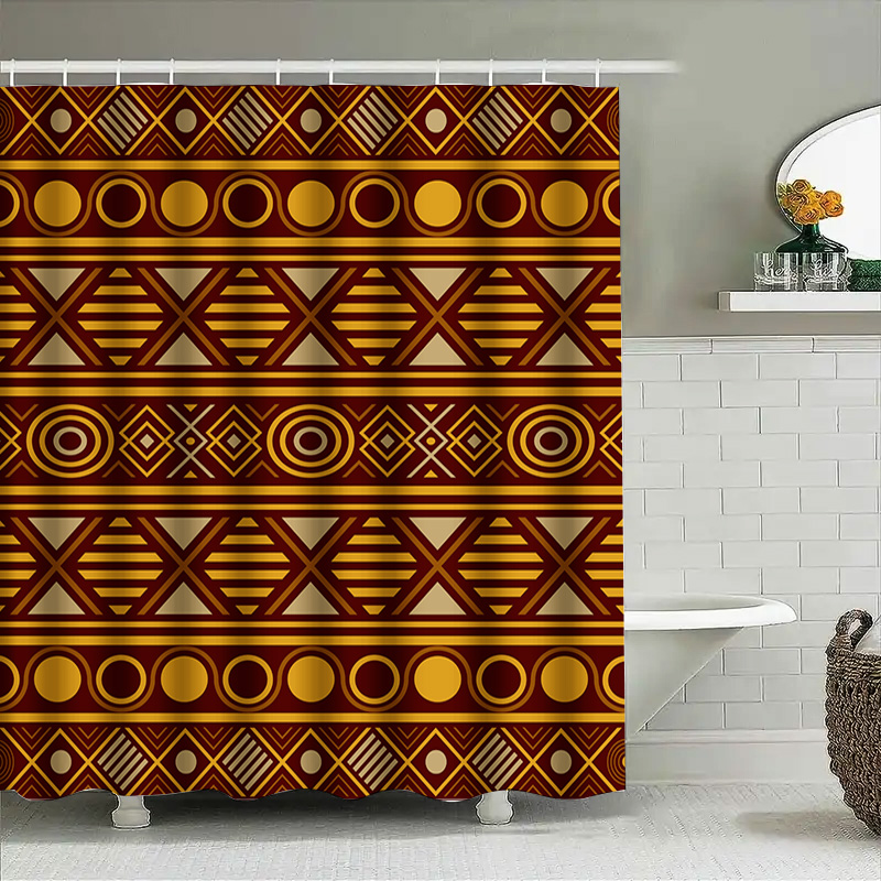 Tirai Mandi Geometris Set Akse - Home One Bathroom Accessories ulasan dan harga