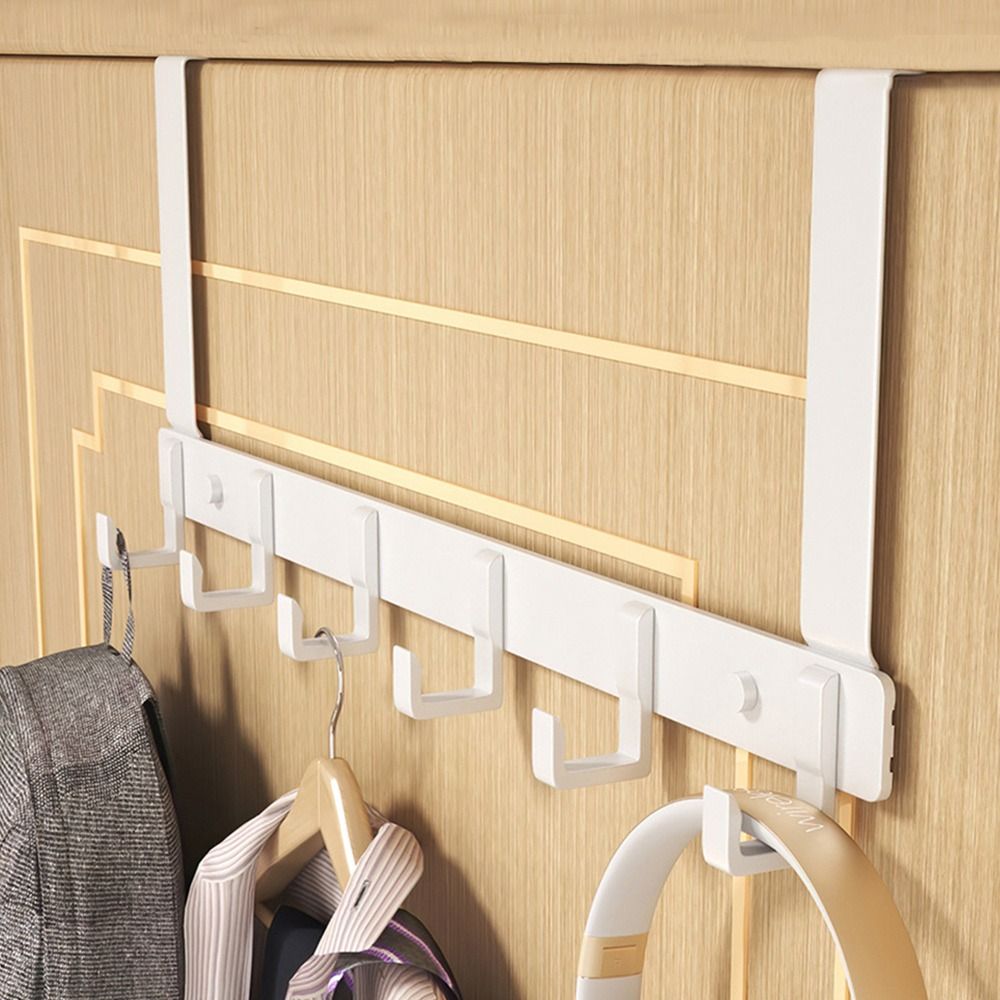 Gantungan di atas pintu 6 kait - Home Bathroom Essentials ulasan dan harga