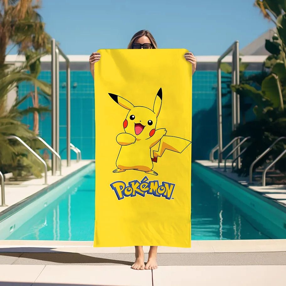 1 Buah Set Handuk Mandi Pokemo - Home Essentials Bathroom Accessories ulasan dan harga