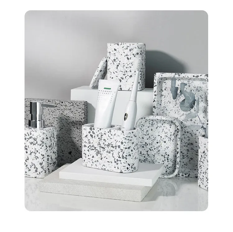 Dispenser Sabun Batu Alam Perl - Zara Home Bathroom Set ulasan dan harga