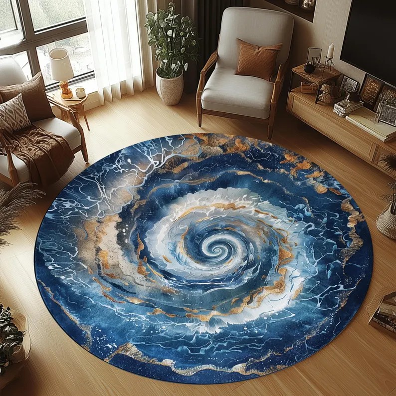 Karpet Bulat Beruang Kutub 2D  - Home Bathroom Trends ulasan dan harga