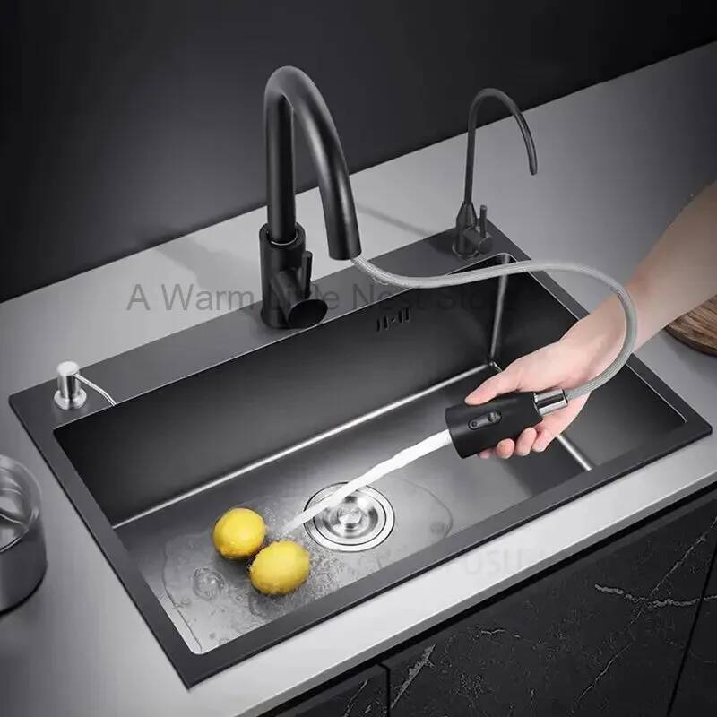 Wastafel Dapur Nano Hitam, Was - Home One Bathroom Accessories ulasan dan harga