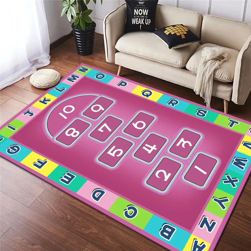 Karpet Pola Angka Hopscotch Ka - Home Bathroom Layout ulasan dan harga