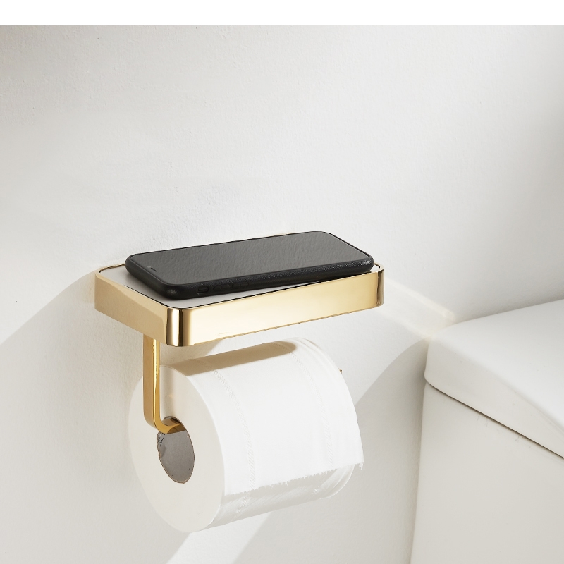 Rak Penyimpanan Tisu Logam, Ra - Home Bathroom Paper Towel Holder ulasan dan harga