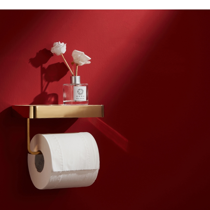 Rak Penyimpanan Tisu Logam, Ra - Home Bathroom Paper Towel Holder ulasan dan harga