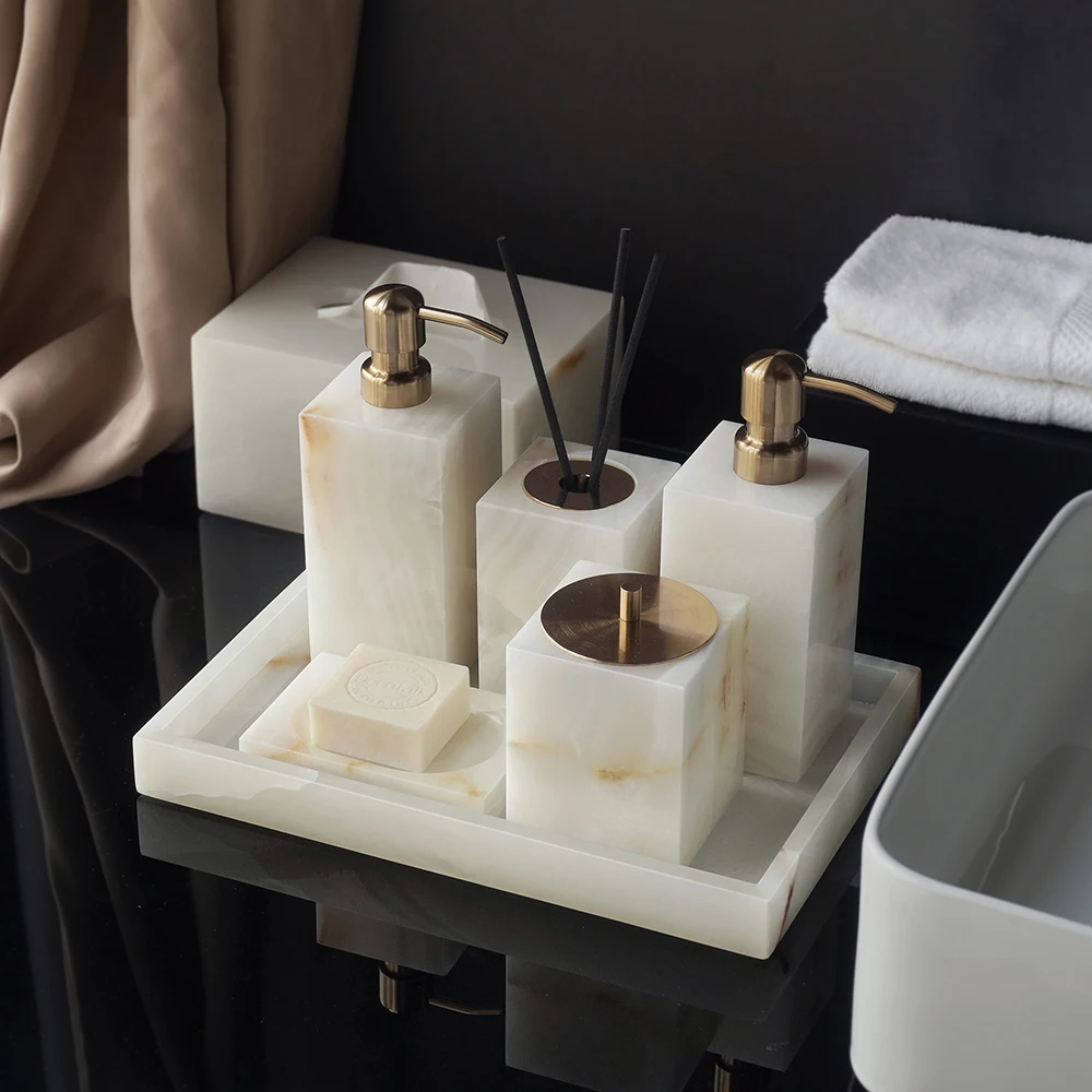 Set Aksesoris Kamar Mandi Marm - Zara Home Bathroom Set ulasan dan harga