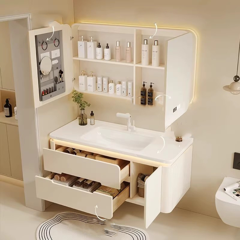 Lemari Kamar Mandi Modern Warn - Home Bathroom Partition Wall ulasan dan harga