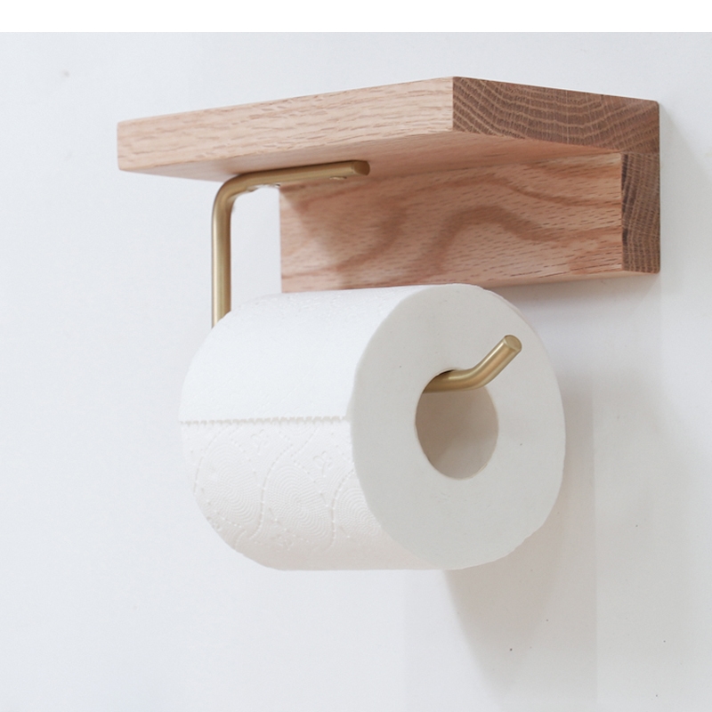 Tempat Tisu Kayu Wadah Penyimp - Home Bathroom Paper Towel Holder ulasan dan harga